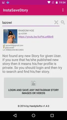 Story downloader for Instagram android App screenshot 1